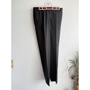 Givenchy Black 100% Wool Tailored Trousers Pants BW50TV11QF Size 42 Womens